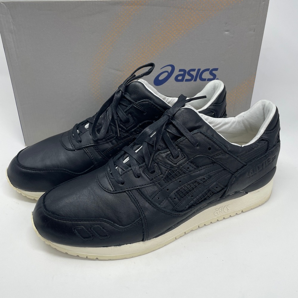 Asics Gel-Lyte III Kith Grand Opening Men Black Leather Sneakers H41HK Size 11.5 - Picture 9 of 9
